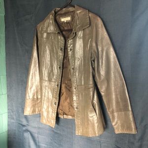 Cute metallic/sage colored jacket